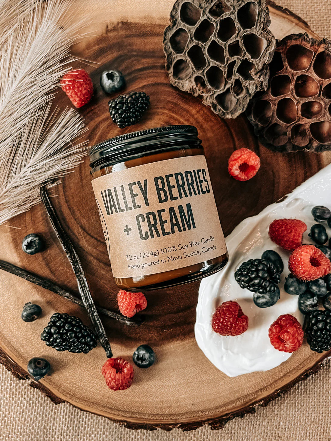 Valley Berries + Cream Candle