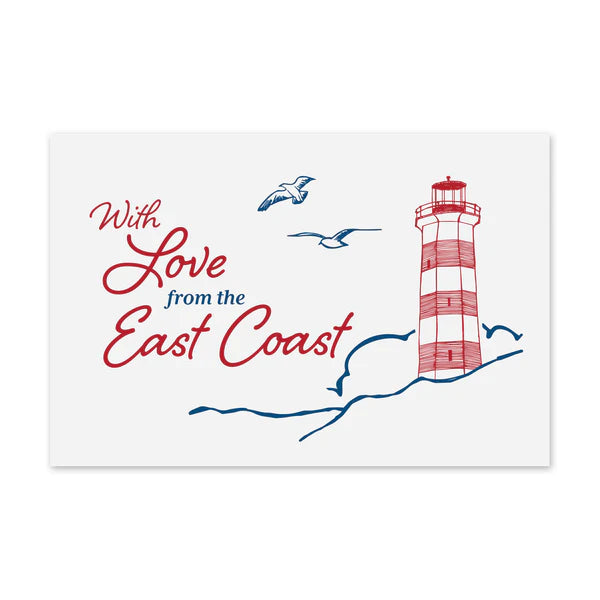 With Love from the East Coast Postcard