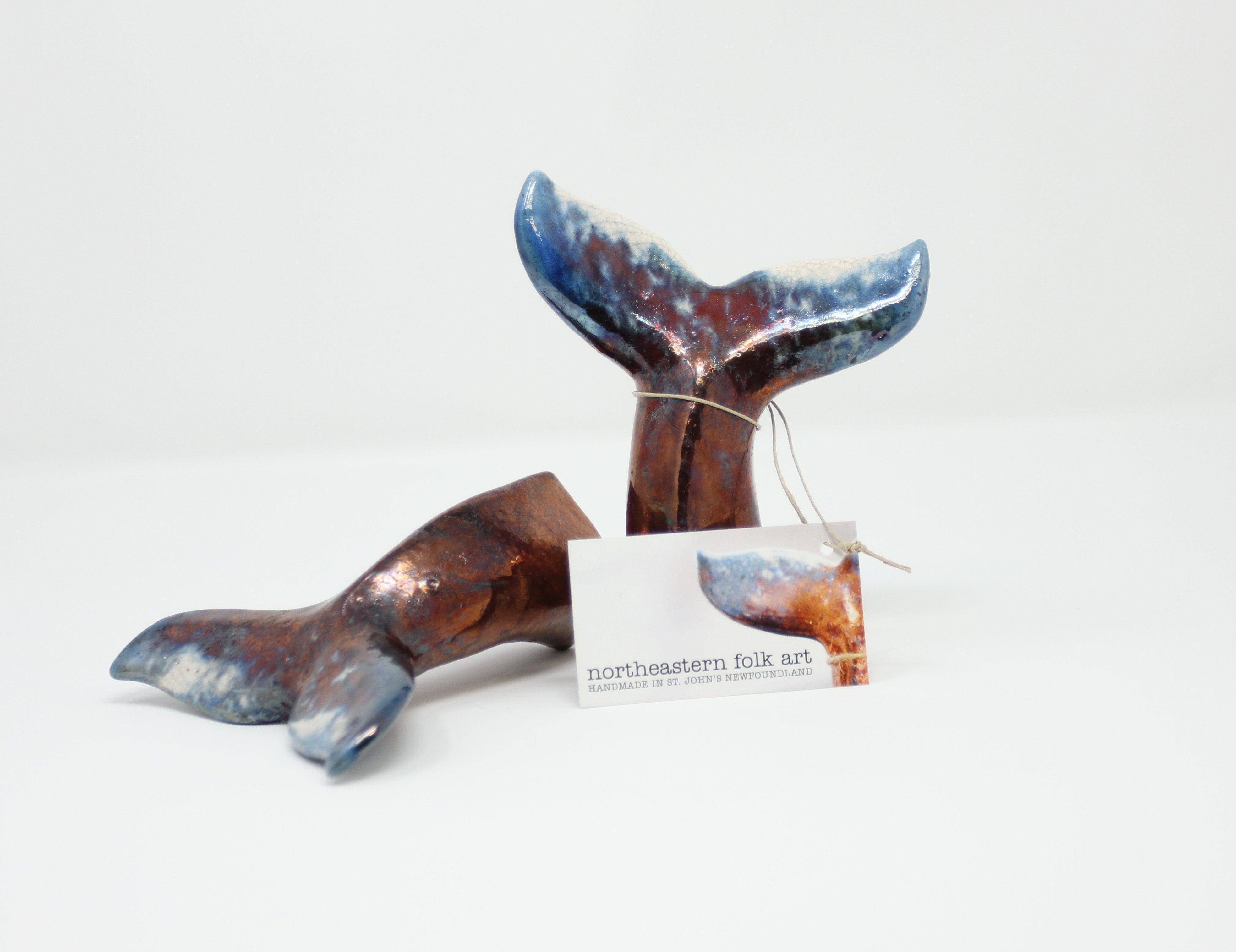 Queues de baleine en céramique