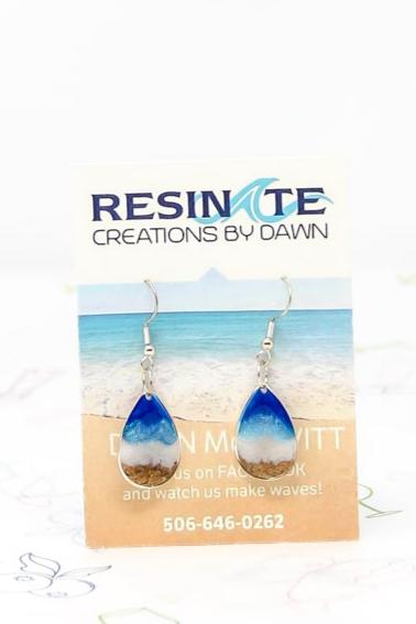 Ocean Stick Threader Earrings