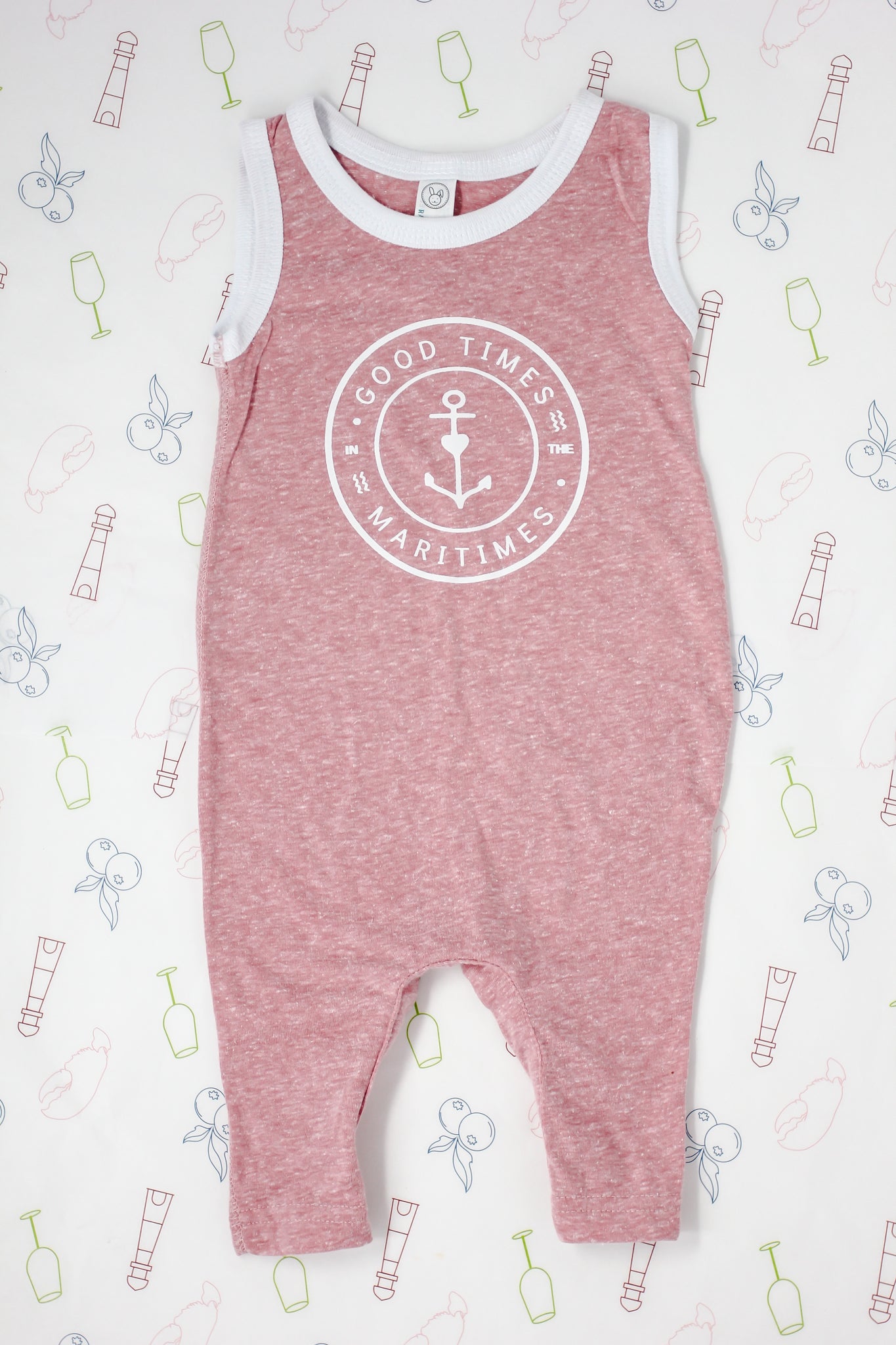 French Terry Romper Good Times (Circle)