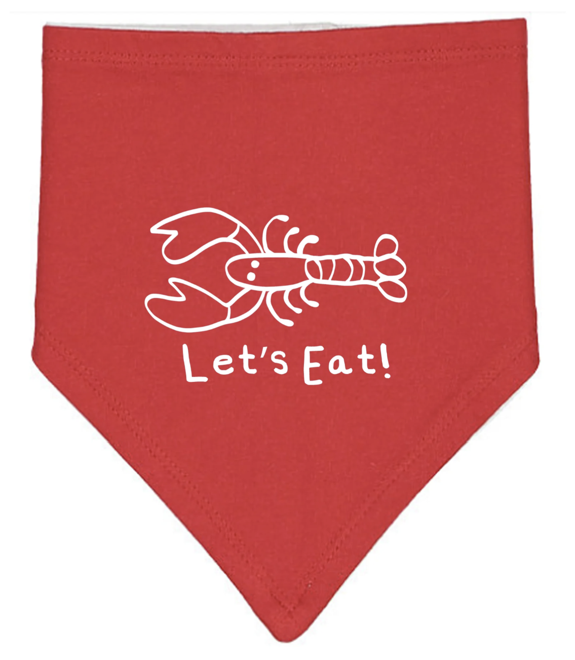 Bavoir bandana « Allons manger »