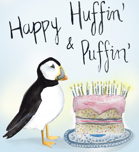 Happy Huffin' & Puffin' (Happy Birthday Occasional Cards)