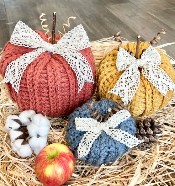 Handmade Crochet Pumpkins