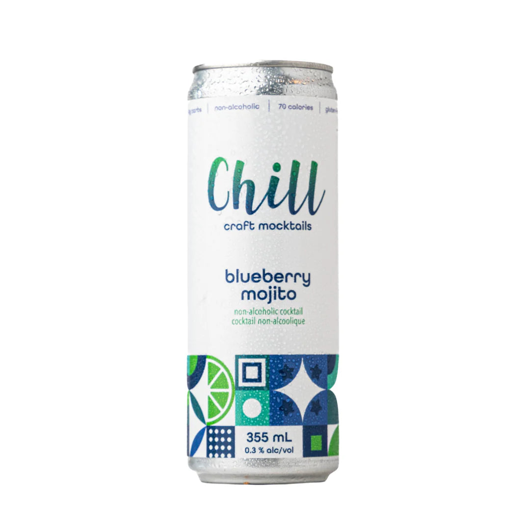 Non-Alcoholic Blueberry Mojito