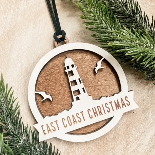 East Coast Christmas Ornament